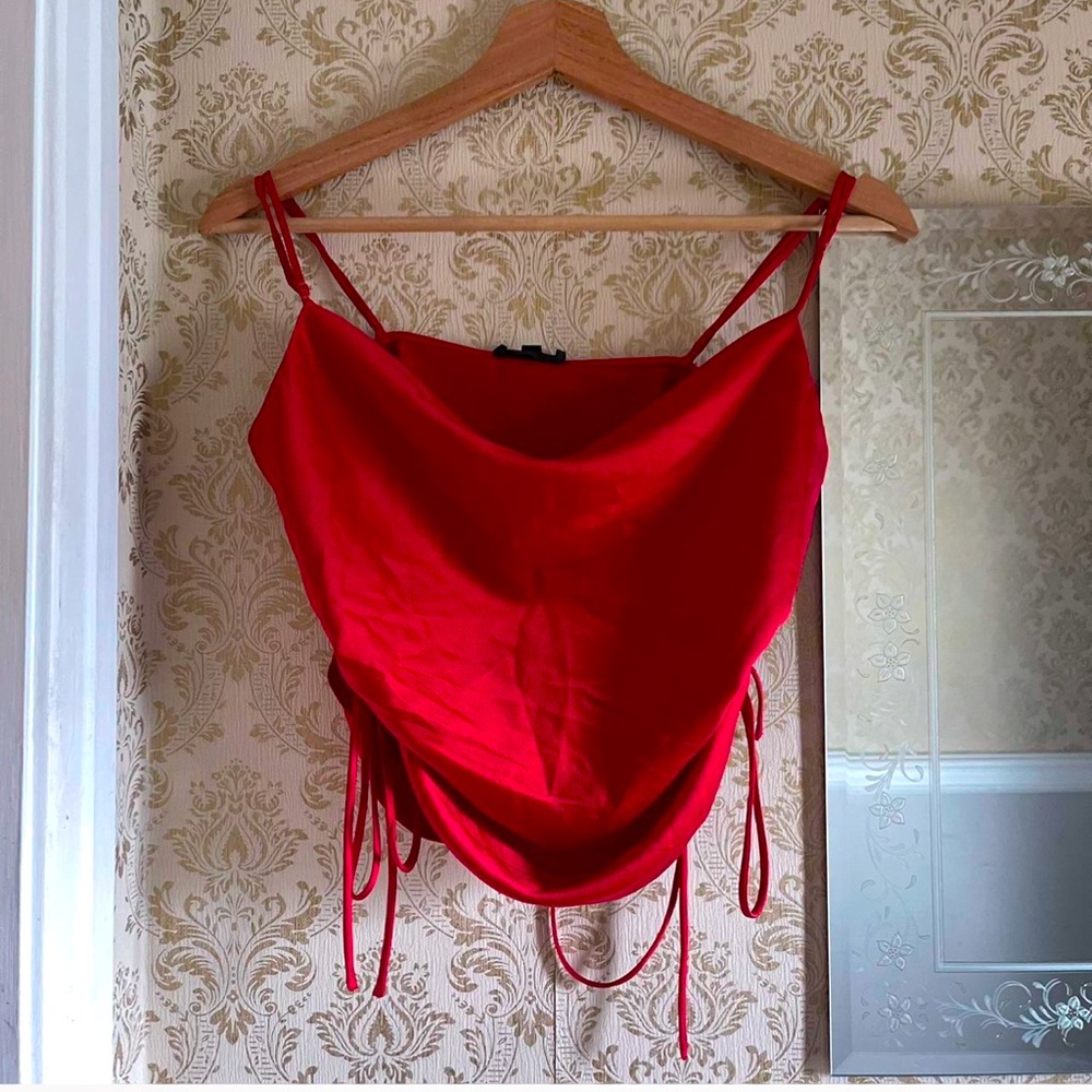 Dynamite - Red cowlneck cami top